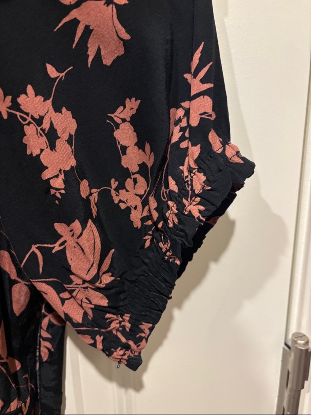 a new day Black Maxi Dress with Rose Floral Print - Picture 4 of 5